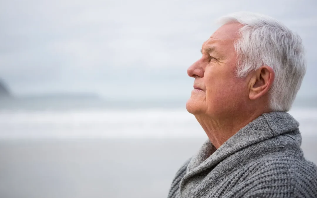 man looking into the distance